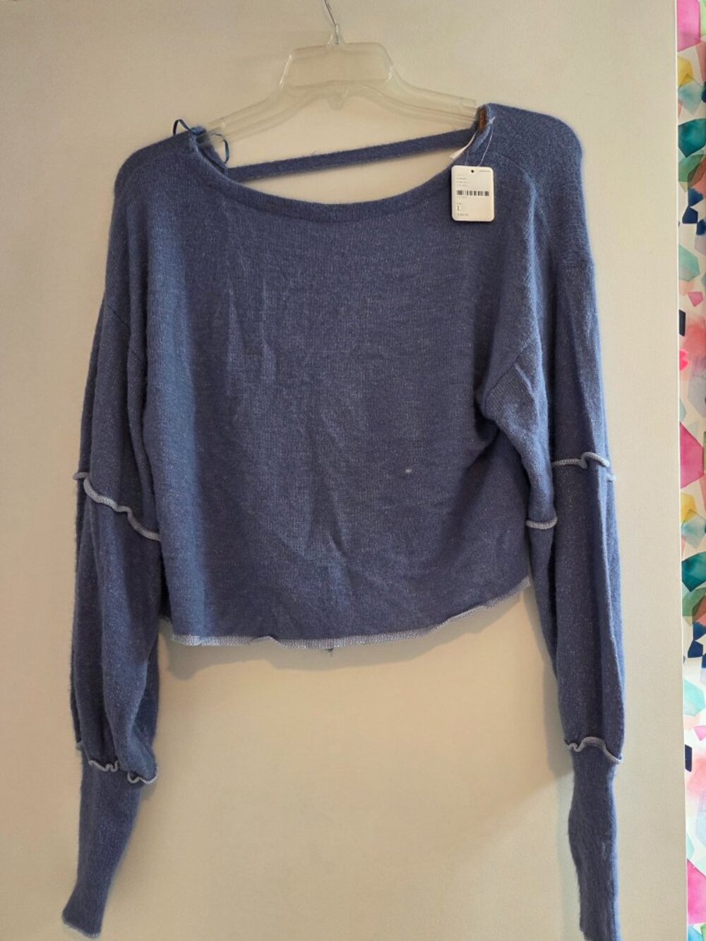 Free People Tie Back Sweater NWT Size L